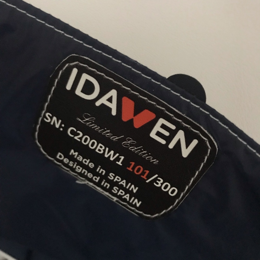 SOLD IDAWEN vegan leather black white tennis bag - Picture 6 of 8